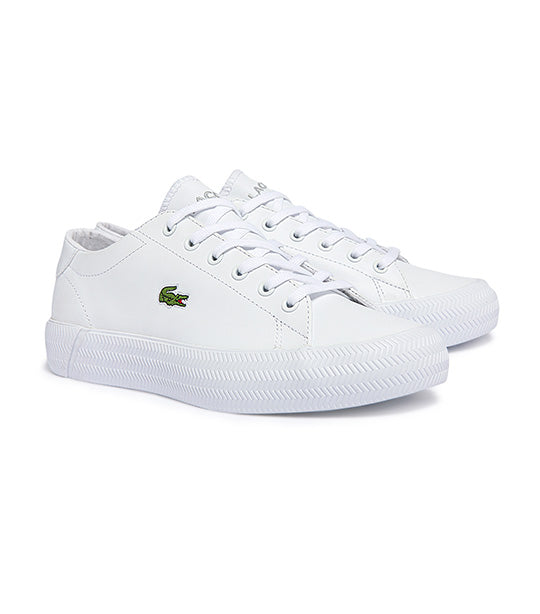 White leather lacoste hot sale shoes womens