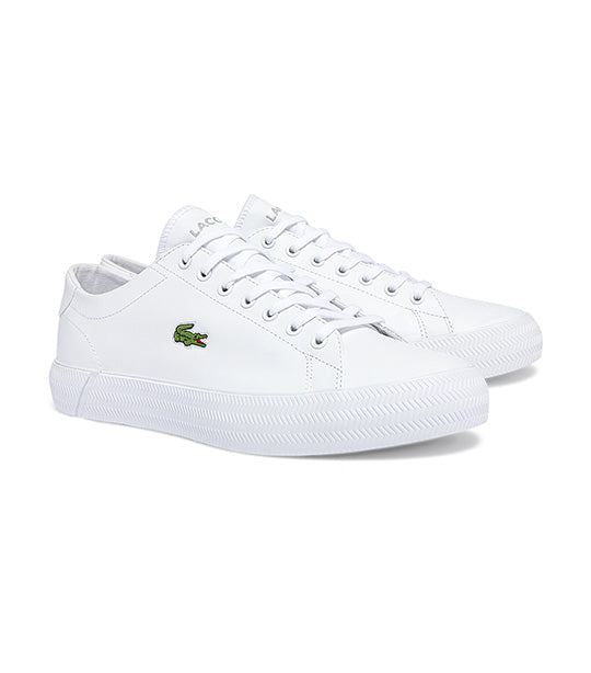Men's Gripshot Leather and Synthetic Sneakers White/White