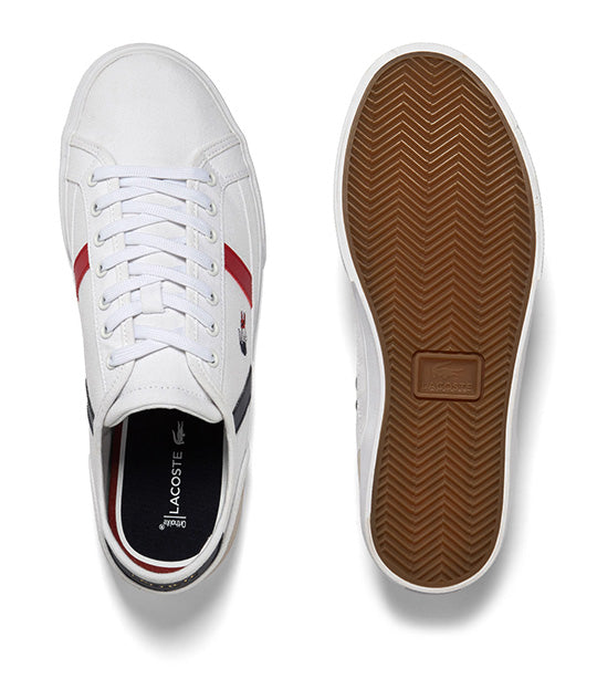 Men's Sideline Pro Textile Tricolor Sneakers White/Navy/Red