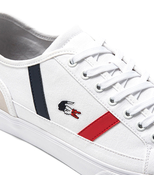 Men's Sideline Pro Textile Tricolor Sneakers White/Navy/Red