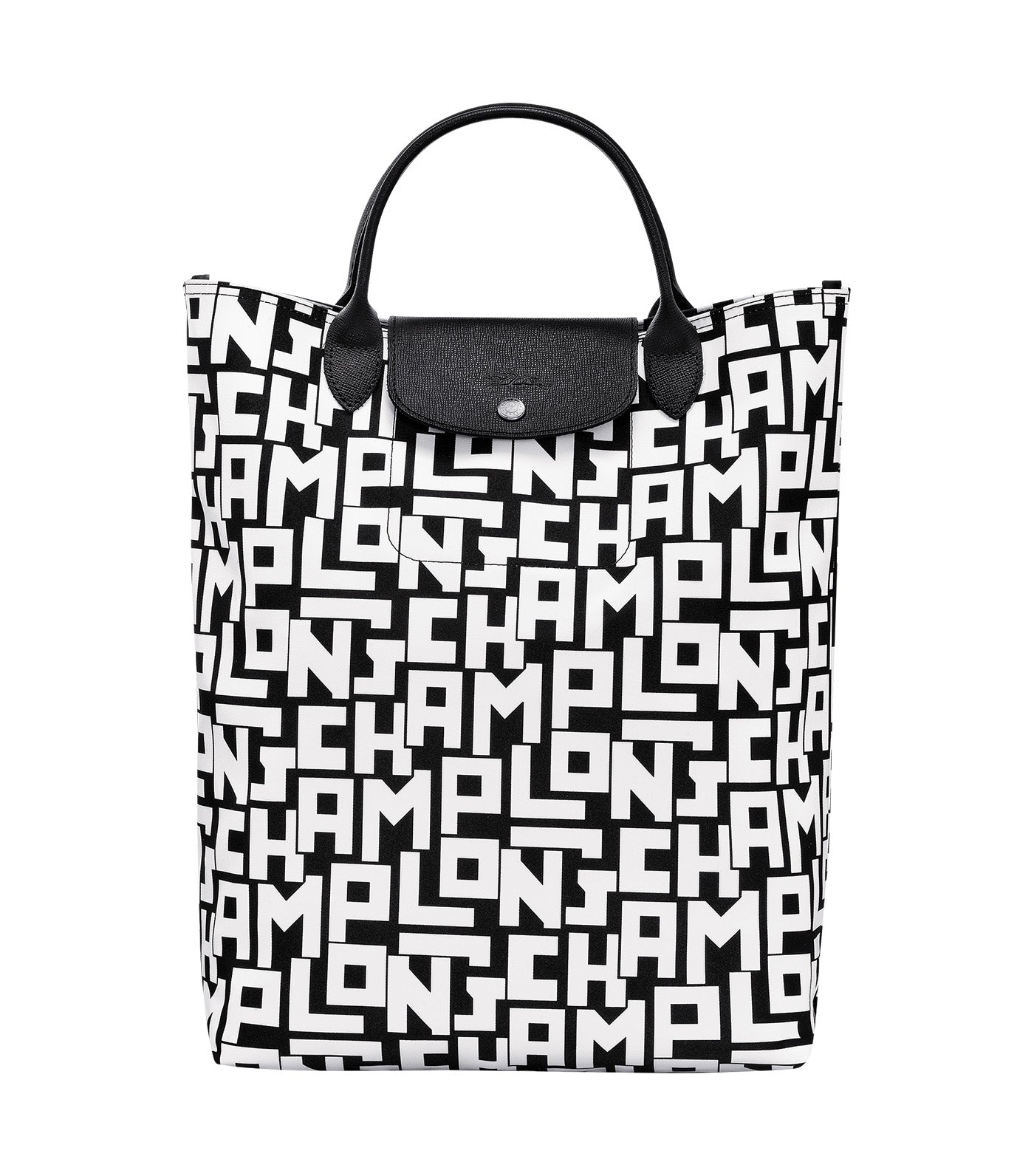 Longchamp Le Pliage LGP Tote bag M Black White