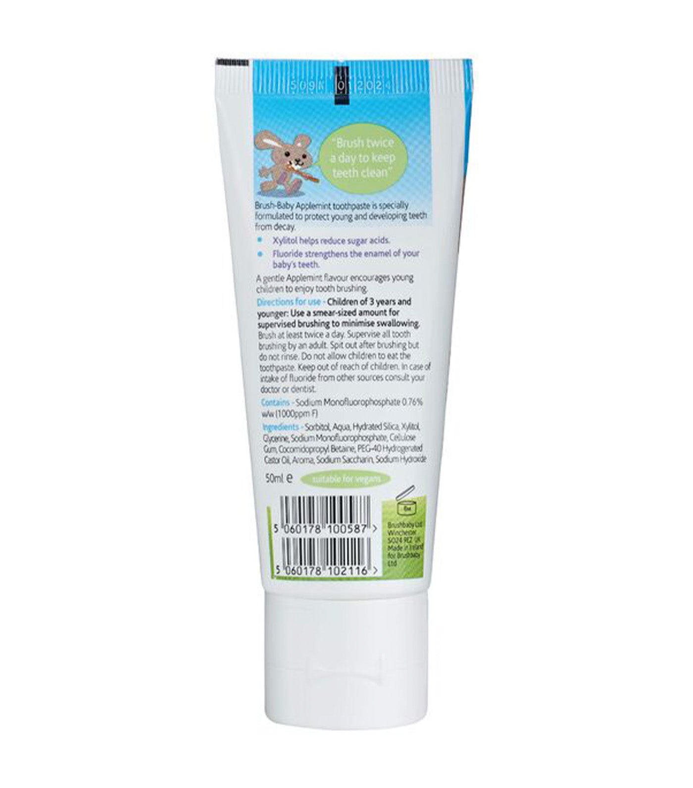 Brush baby best sale toothpaste applemint