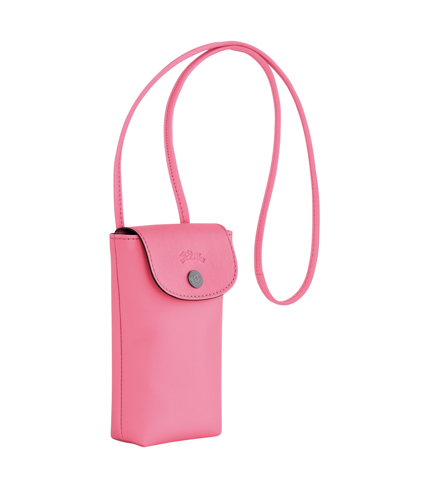 Le Pliage Xtra Phone Case with Leather Lace Pink