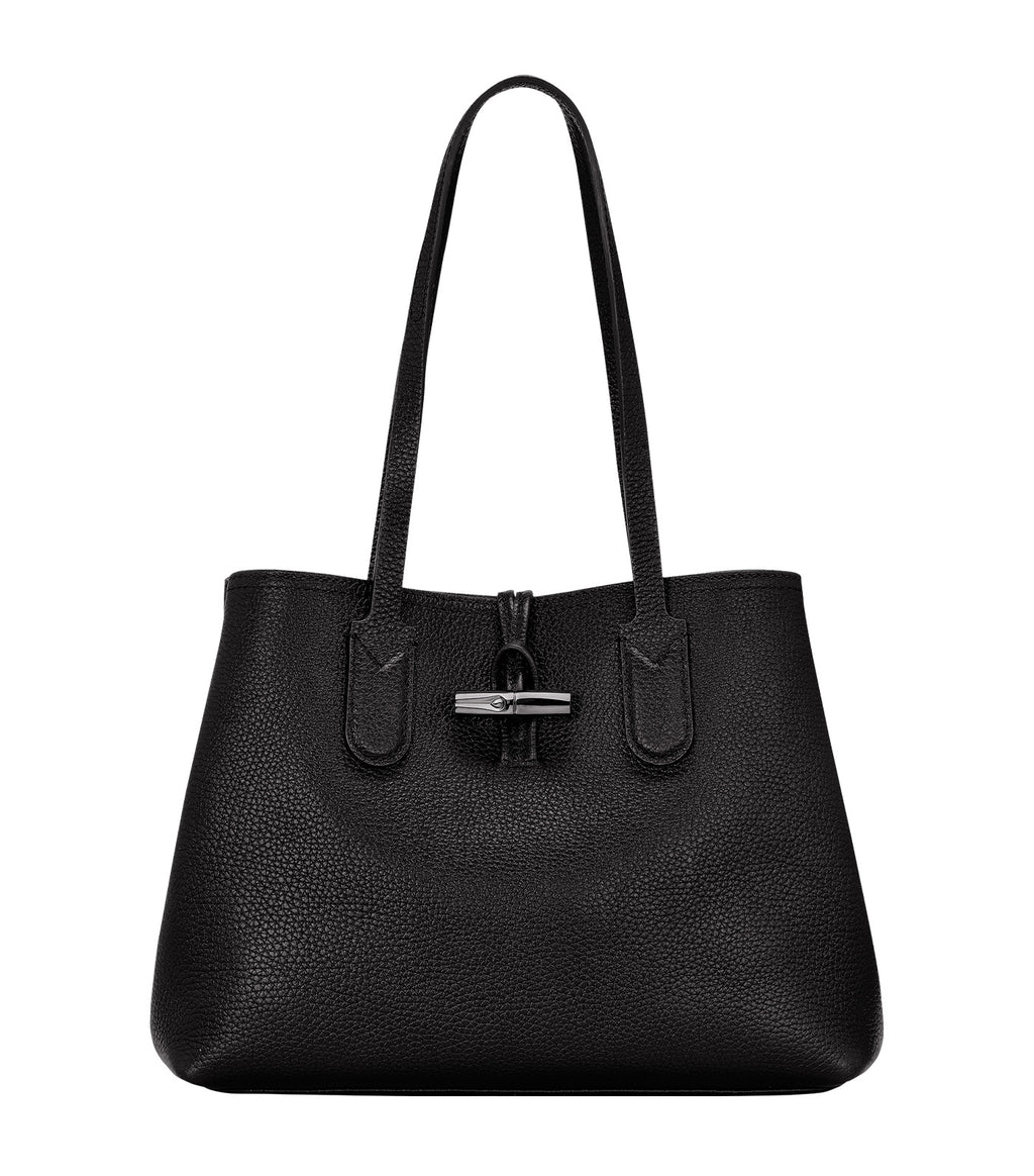 Longchamp Black Leather Roseau Hobo Longchamp | The Luxury Closet