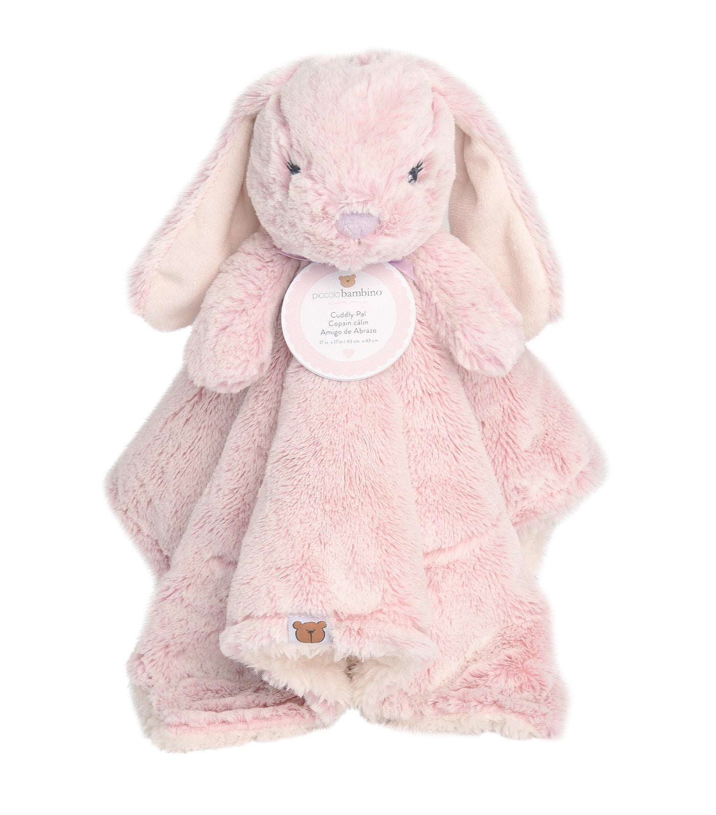 Two Tone Plush Cuddly Toy Pink Bunny