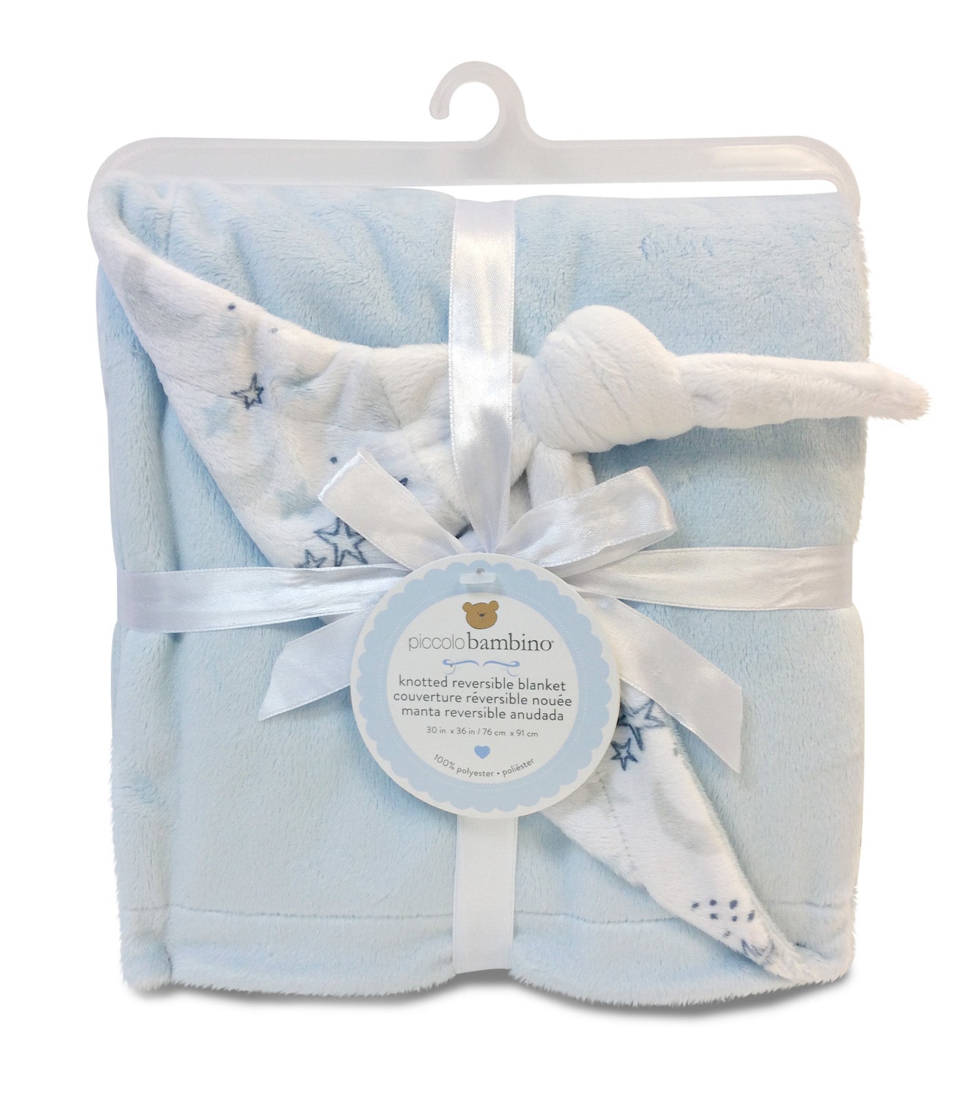 Reversible Micro Chamois Blanket - Blue