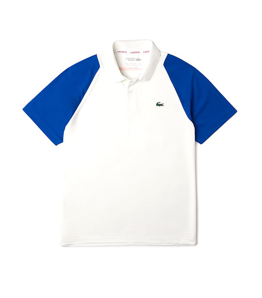 Men’s Tennis Recycled Polyester Polo Shirt Flour/Kingdom/Flashy Orange
