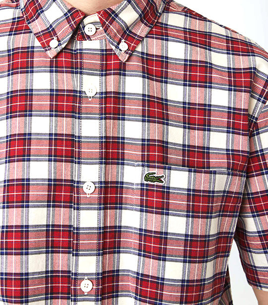 Men’s Regular Fit Checked Shirt Lapland/Red/Navy Blue
