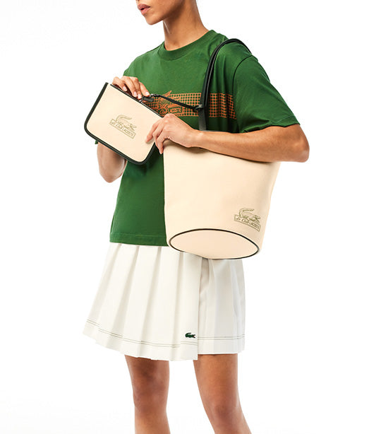 Lacoste Shopping Bag, Natural Sinople ESTRAGON: Handbags