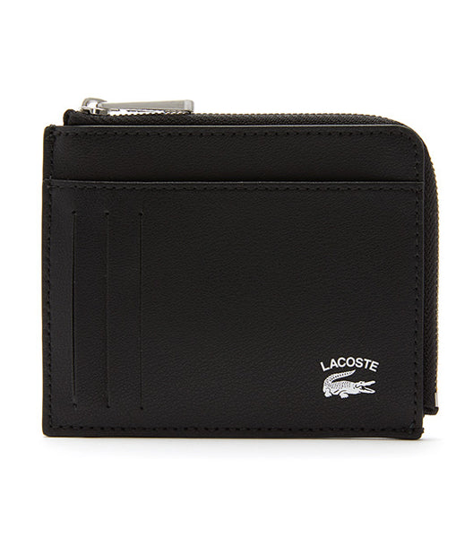 Lacoste Men's Contrast Inscription Zip Card Holder - One Size