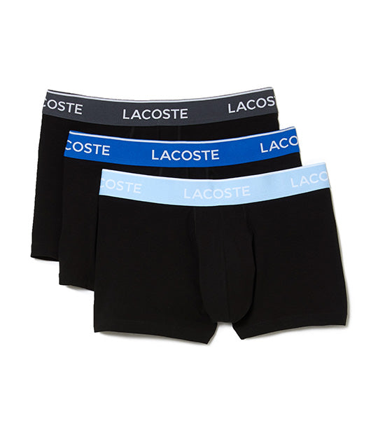 Pack Of 3 Navy Casual Boxer Briefs With Contrasting Waistband Black/Marina/Overview/Graphite