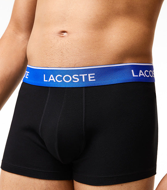 Pack Of 3 Navy Casual Boxer Briefs With Contrasting Waistband Black/Marina/Overview/Graphite