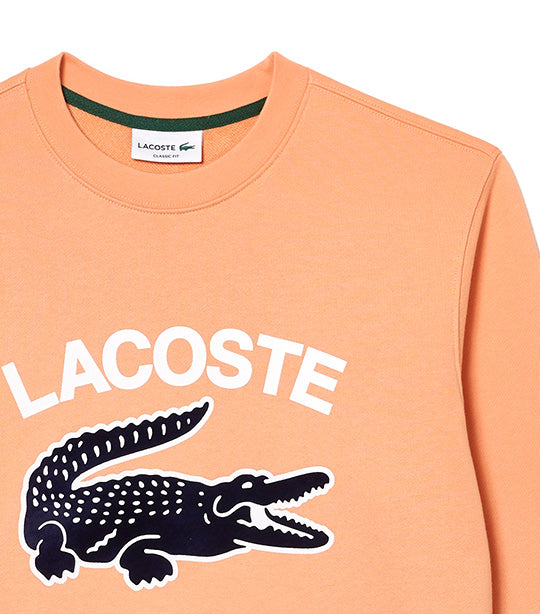 Men's Crocodile Print Crew Neck Sweatshirt Ledge