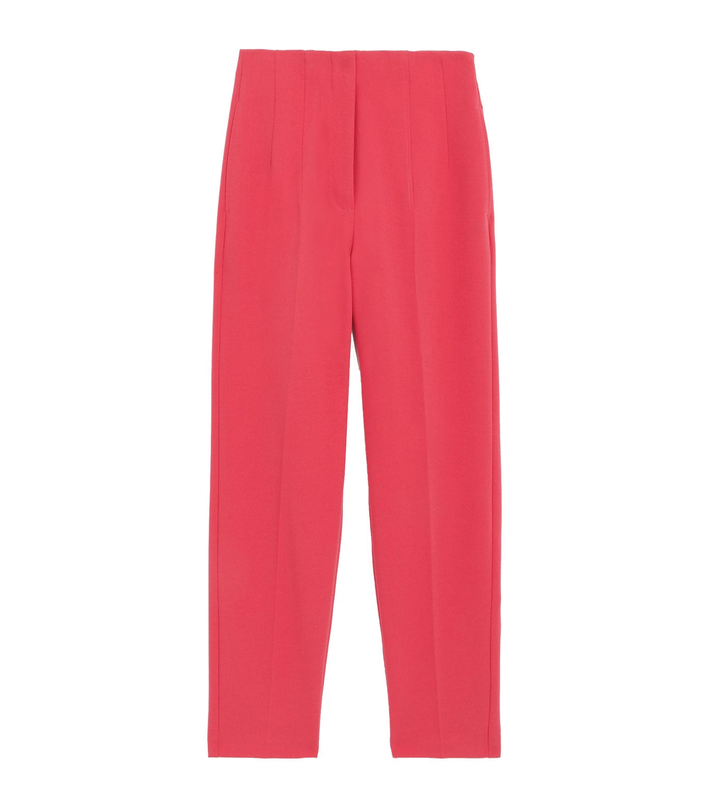 Tapered Ankle Grazer Trousers Bright Red