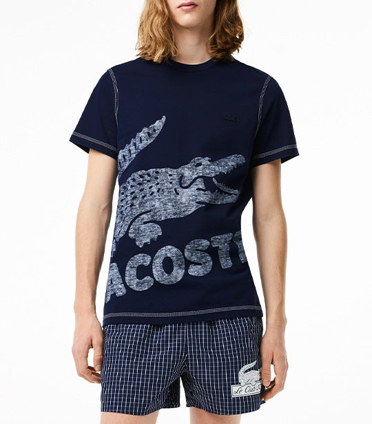 Men’s Regular Fit Organic Cotton Jersey T-Shirt Navy Blue