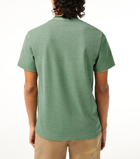 Men’s Crew Neck Premium Cotton T-shirt Green/Tarragon/Flour