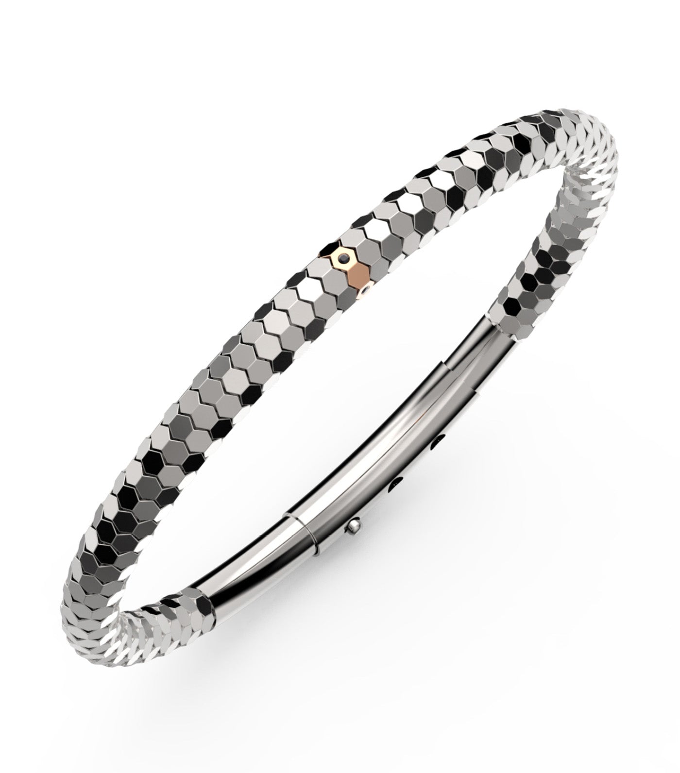 Hexa Diamond Bracelet Silver