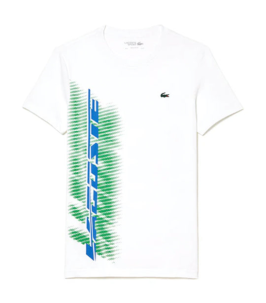 Lacoste Sport Regular Fit T-shirt with Contrast Branding White