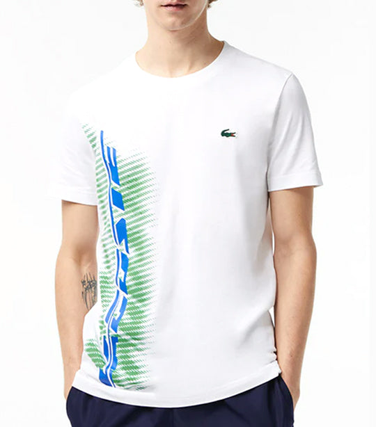 Sport Regular Fit T-shirt with Contrast Branding White