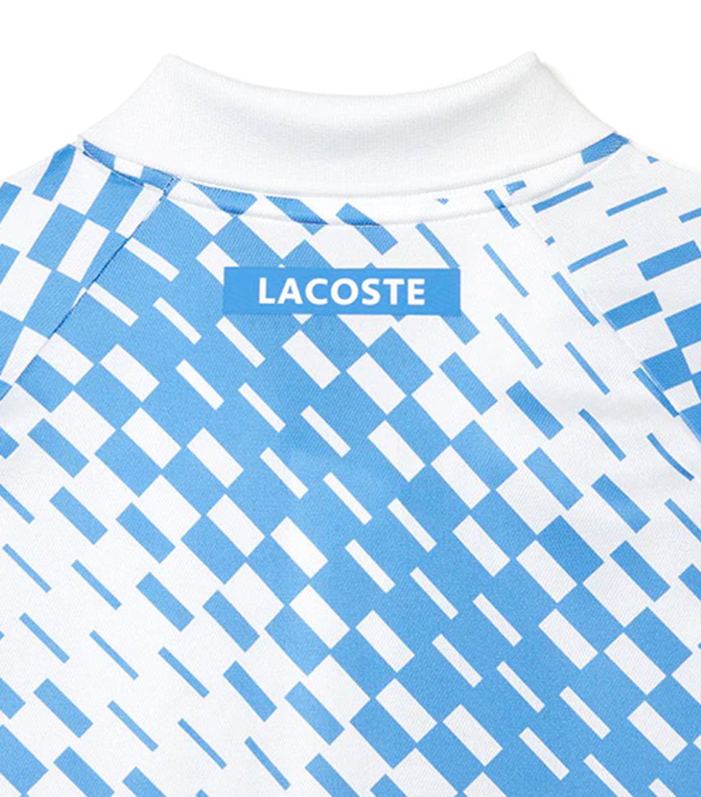 Men’s Lacoste Tennis x Novak Djokovic Printed Polo Shirt White/Ethereal