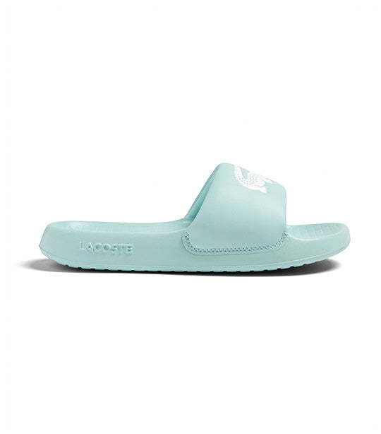 Women's Croco 1.0 Synthetic Slides Turquoise/White