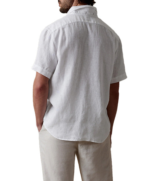 Castelleto Untucked Linen Shirt White