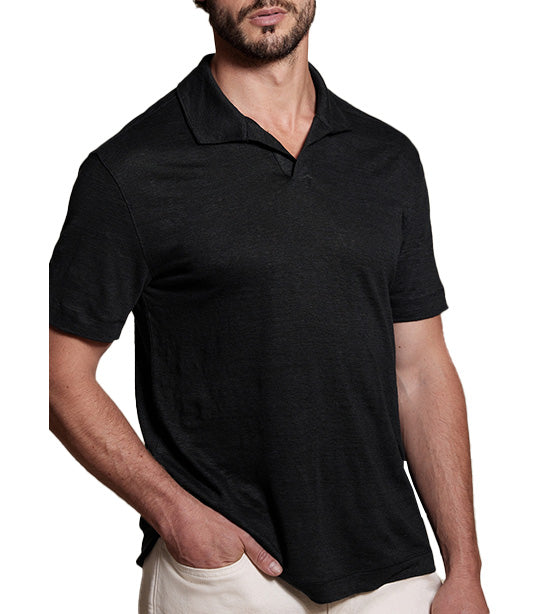banana republic black polo