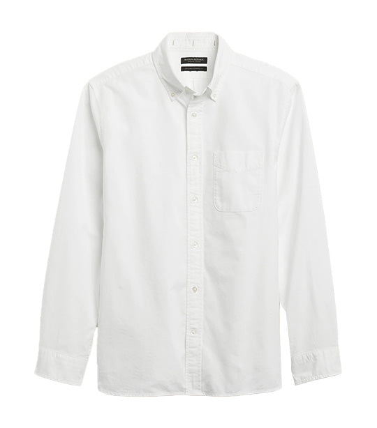 Untucked Oxford Shirt Optic White