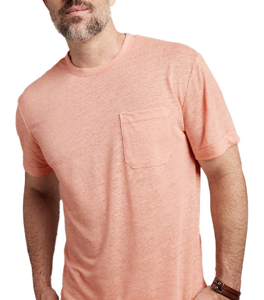 Linen T-Shirt Peach