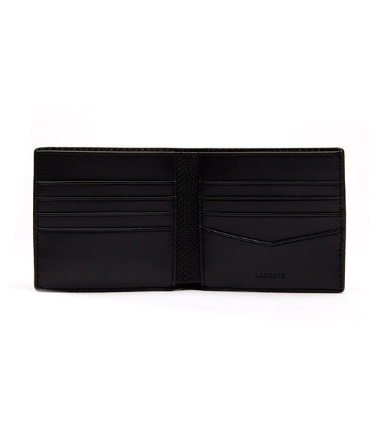 Men's Chantaco Piqué Leather 8 Card Holder And Wallet Noir