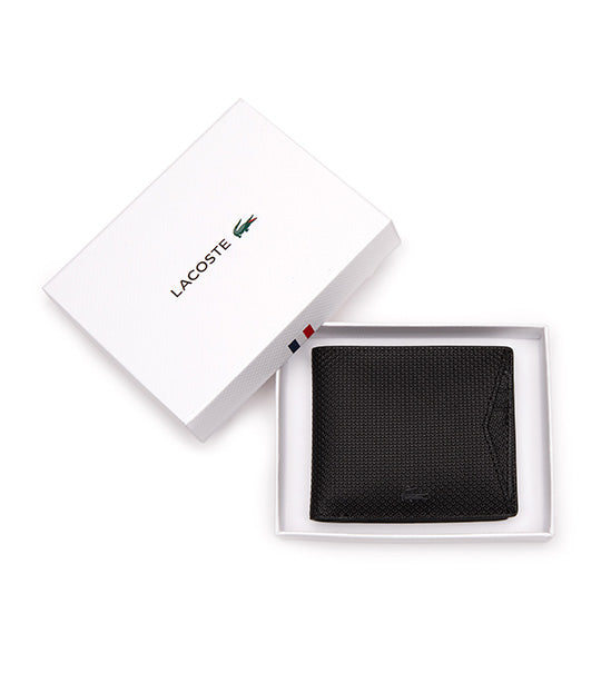 Men's Chantaco Piqué Leather 8 Card Holder And Wallet Noir