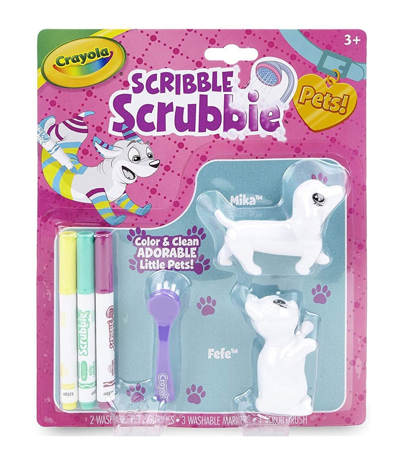 Scribble Scrubbie - Dog and Cat