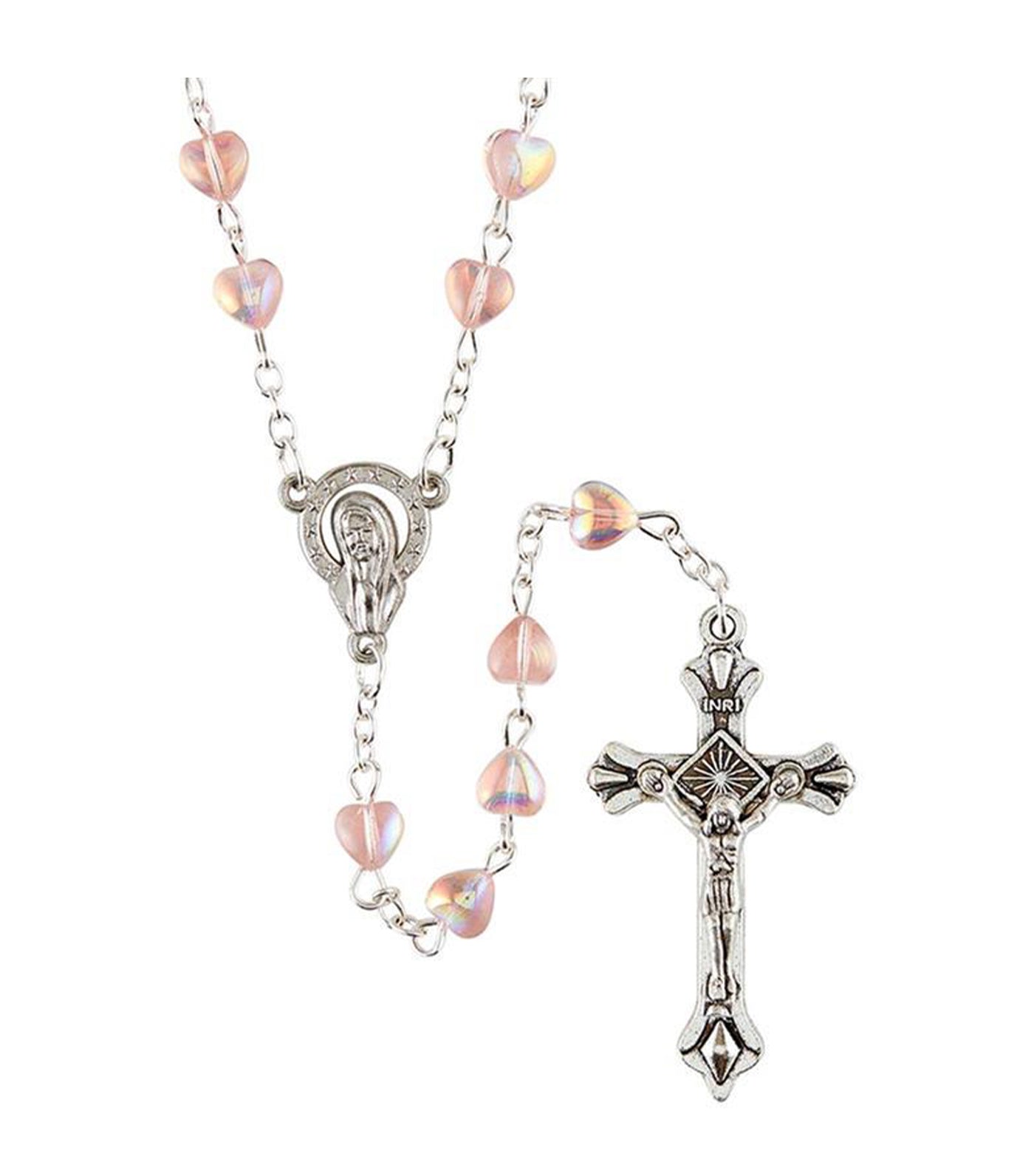 Rustan's Home Pink Heart Rosary