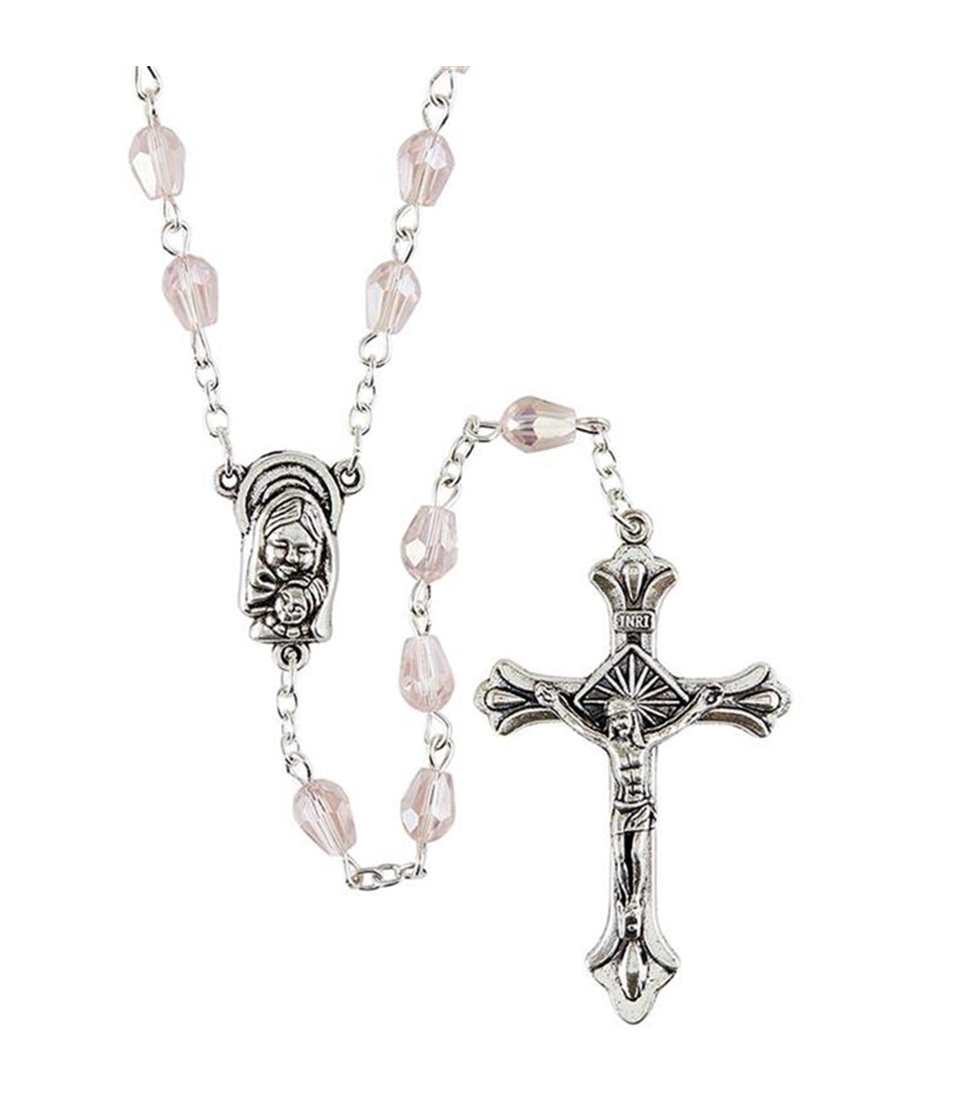 Rustan's Home Pink Heart Rosary