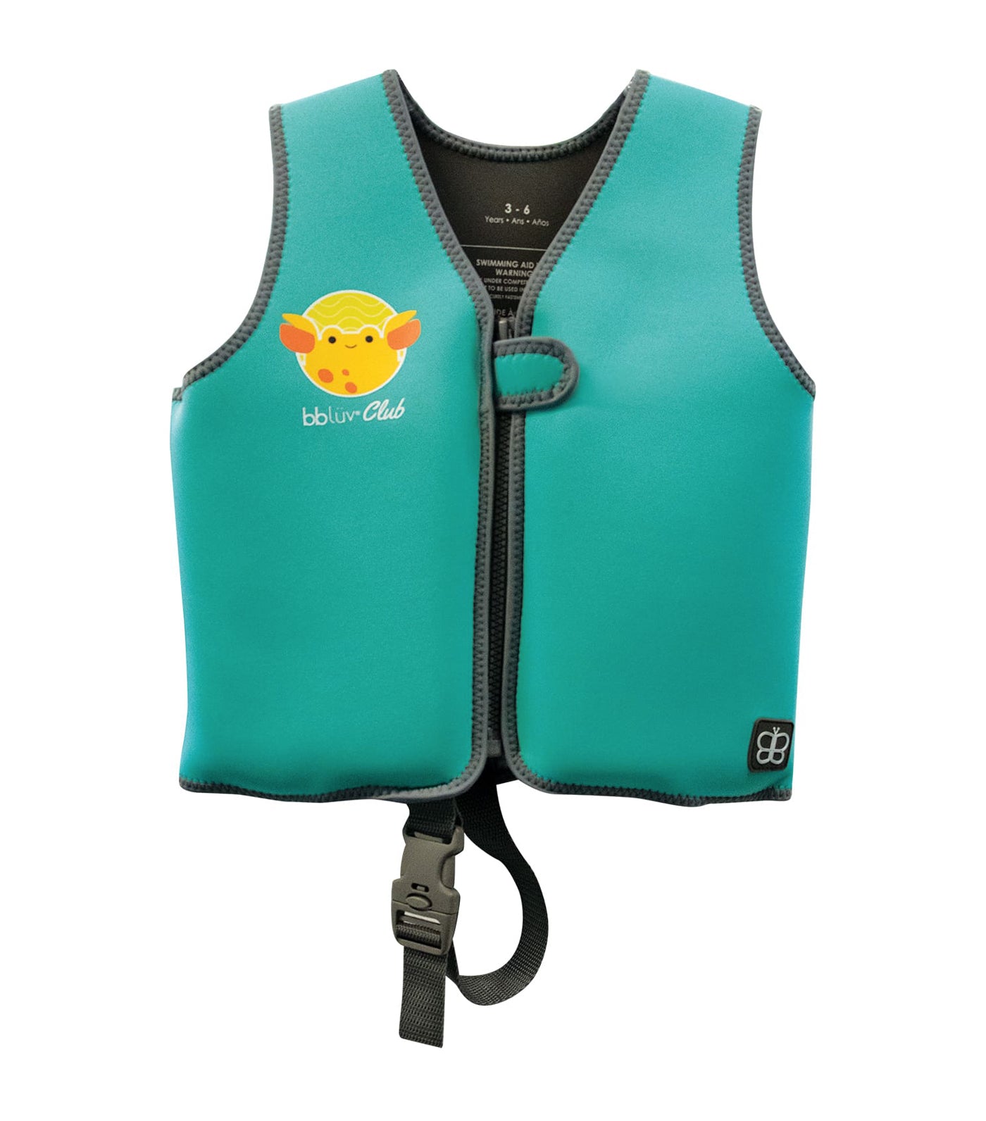 Näj: Small Neoprene Swim Vest (1 to 3 Years) - Aqua