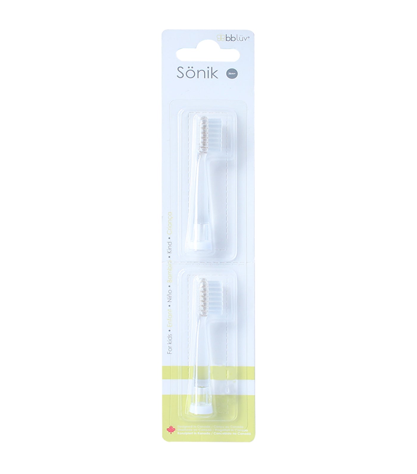 Sönik: Two-Piece Replacement Brush Heads - Infants (36 Months+)