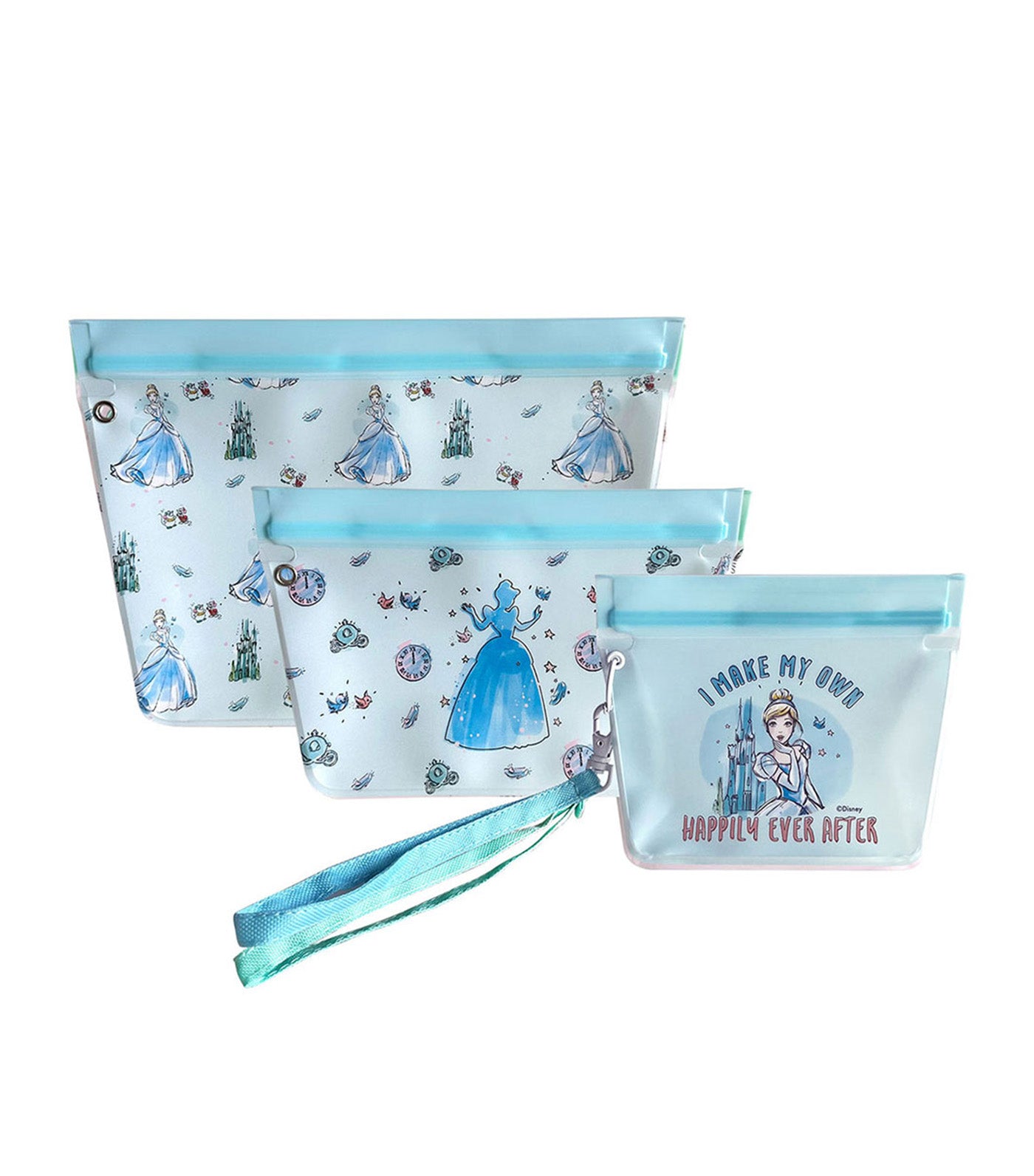 Disney Princess Dream It 3-Piece Standup Pouch Set with Detachable Strap
