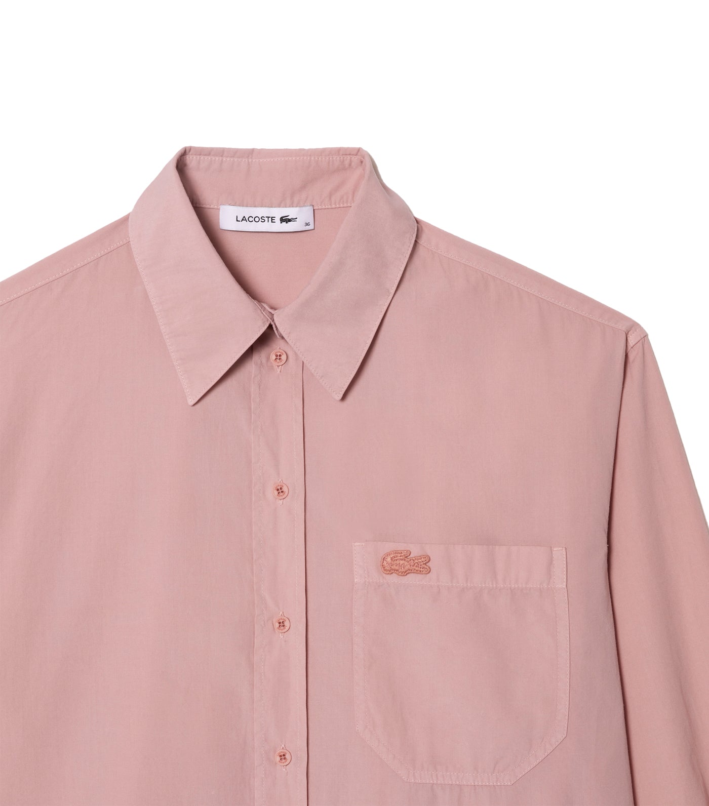 Women’s Oversize Cotton Poplin Shirt Eco Pink
