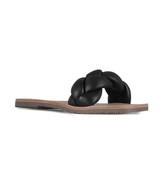 Nellie Braid Sandals Black