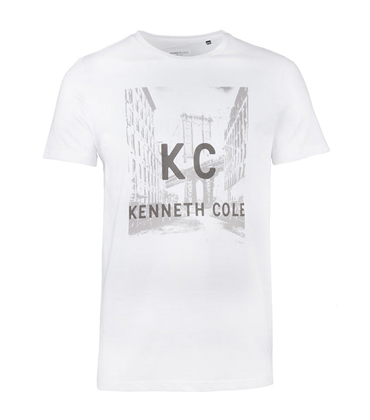 Kenneth Cole Graphic Logo T-Shirt White