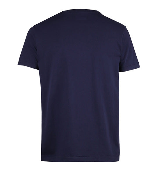 Henley Button T-Shirt Indigo