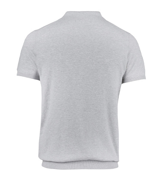 Knit Polo Shirt Gray