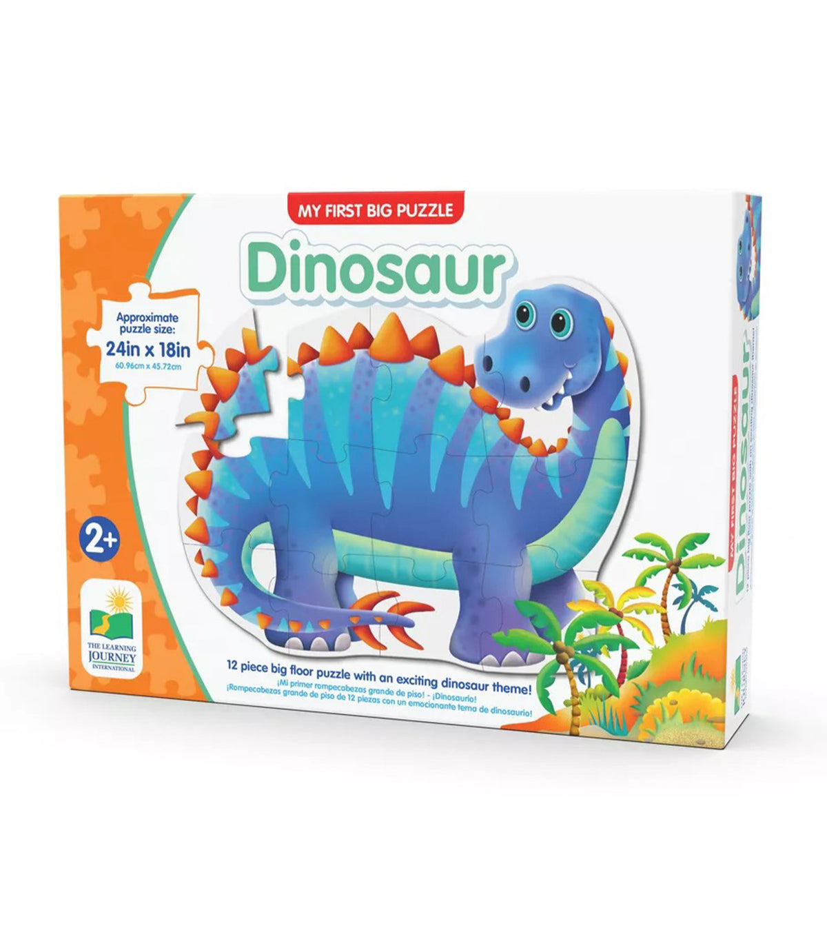 The Learning Journey My First Big Floor Puzzle – Sleepy Perezoso, Rompecabezas De 12 Piezas Grandes Para Niños De 2 A 5 Años, Tamaño 61x46 Cm
