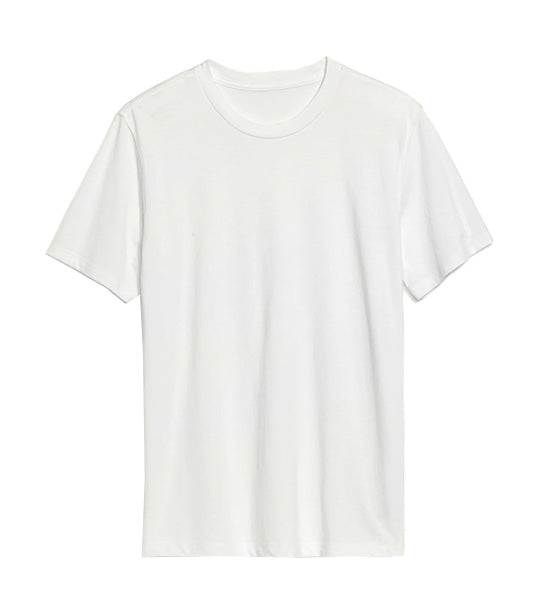 Soft-Washed V-Neck T-Shirt for Men Bright White