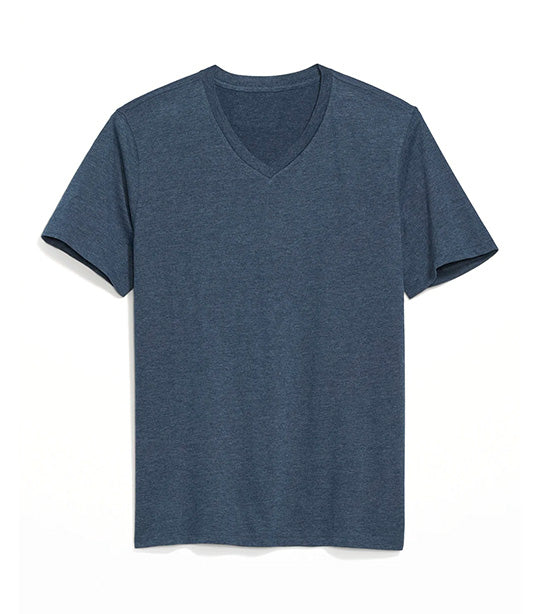 Soft-Washed V-Neck T-Shirt for Men Ink Blue