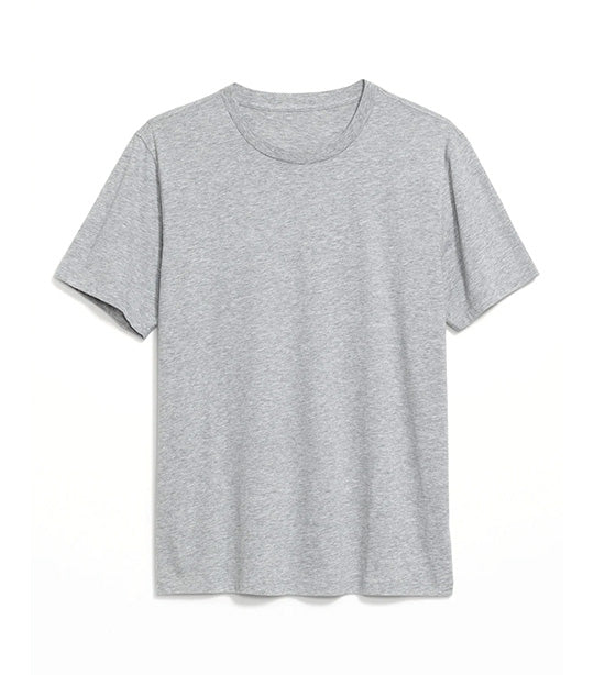Soft-Washed V-Neck T-Shirt for Men Charcoal