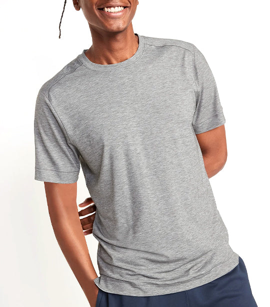 Beyond 4-Way Stretch T-Shirt for Men Medium Gray