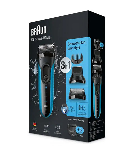 Series 3 Shave and Style Shaver Blue/Black