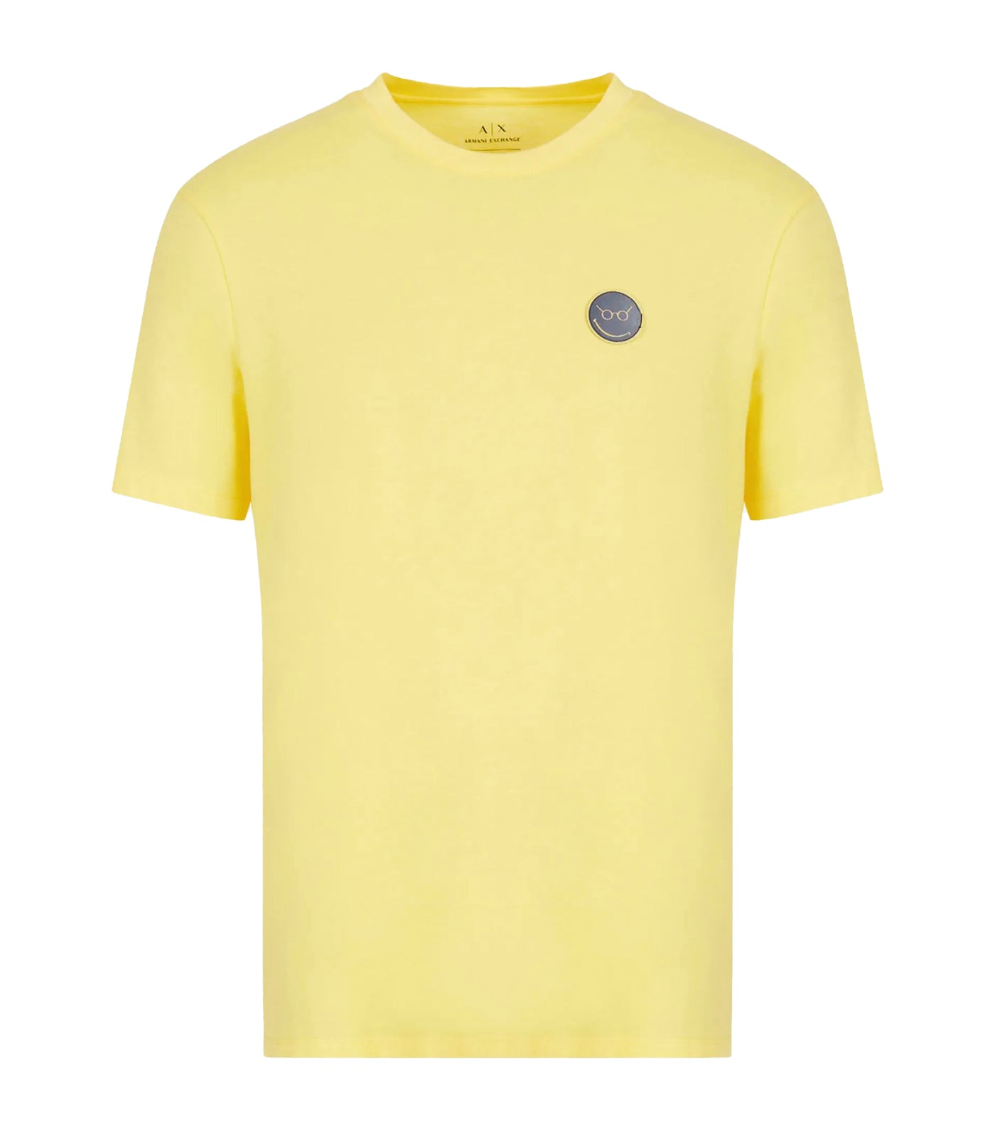 Armani Exchange Smileyworld Organic Jersey Cotton T Shirt Aspen Gold