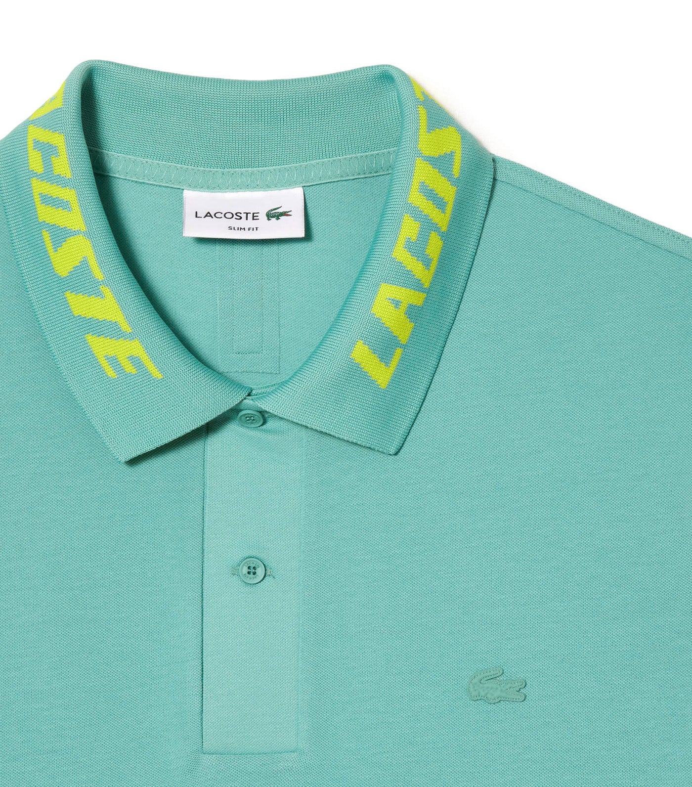 Men's Branded Slim Fit Stretch Piqué Polo Shirt Florida